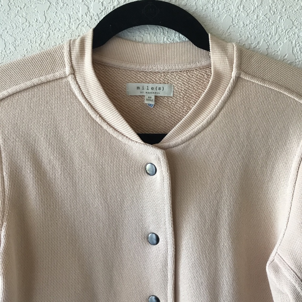 Madewell soft pink comfy jacket